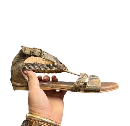 ROAN BY BED STU POSEY BROWN LEATHER SANDALS SZ 8