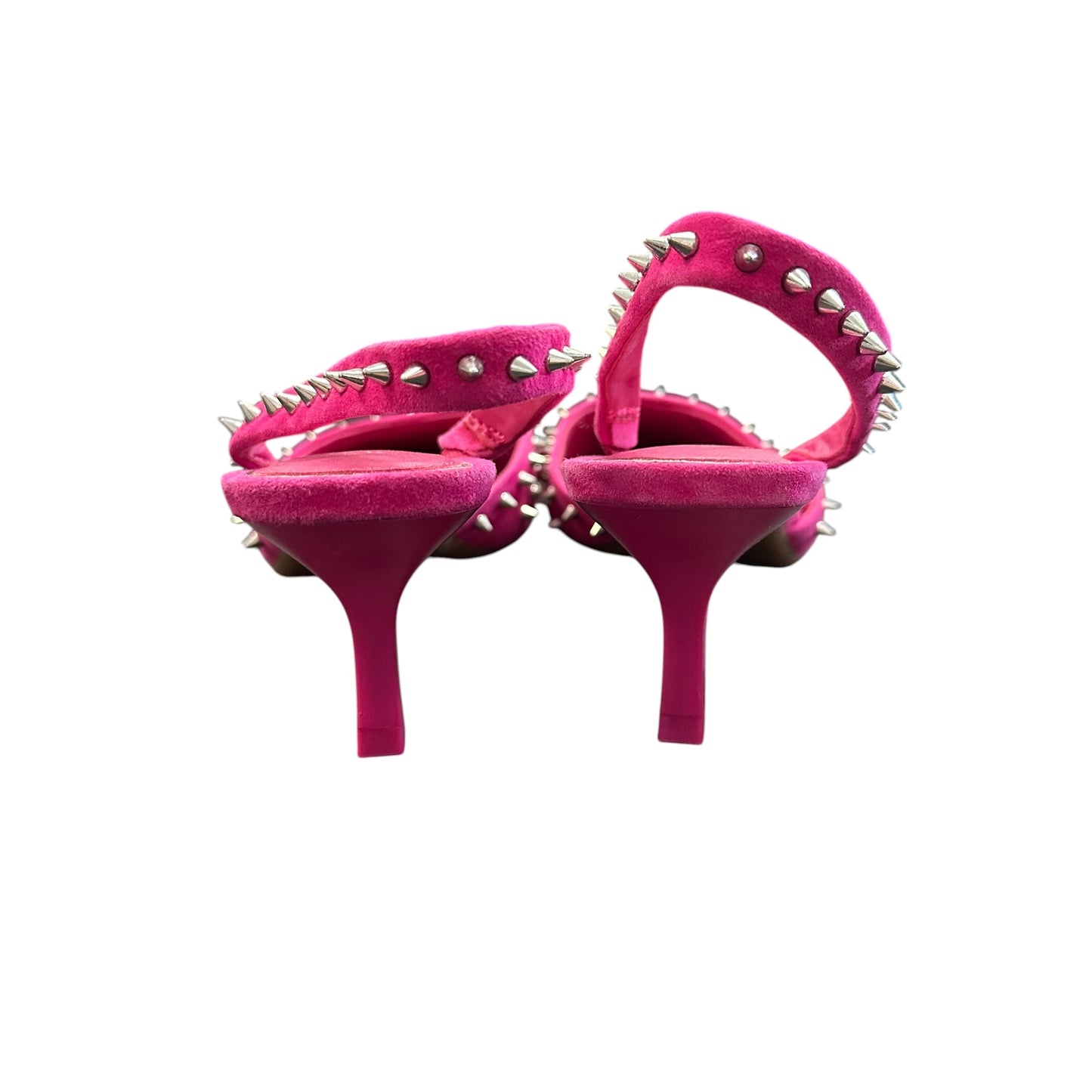 GIANNI BINI AZURIE STUDDED PINK HEELS 122 SZ 6