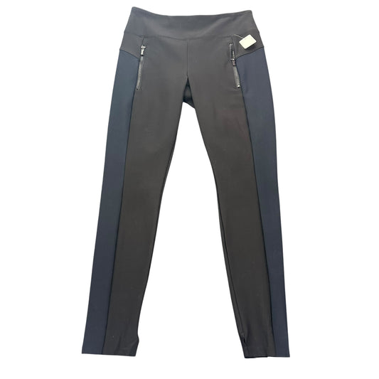 ATHLETA BLACK NAVY LEGGINGS FULL LENGTH ZIPPERS 100 SMALL