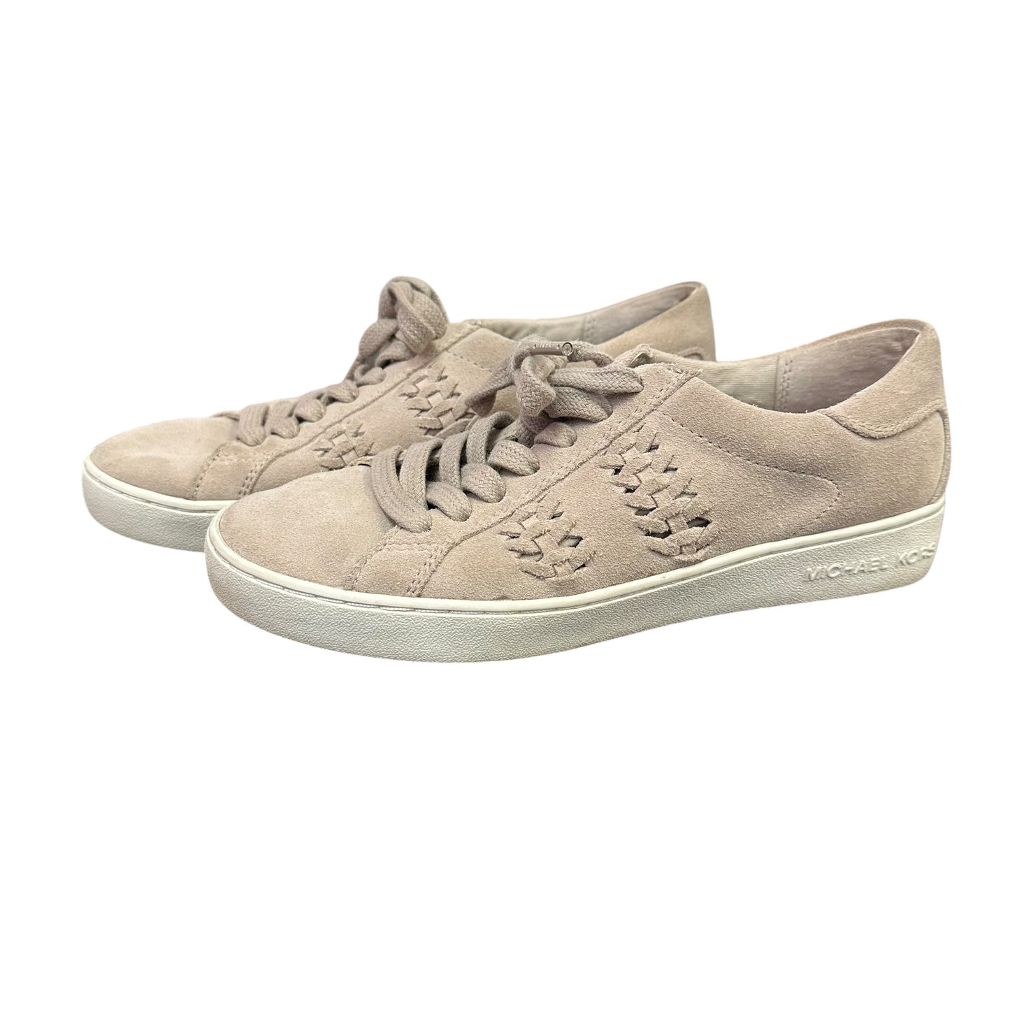 MICHAEL KORS TAUPE LEATHER SNEAKERS 44 SZ 6.5