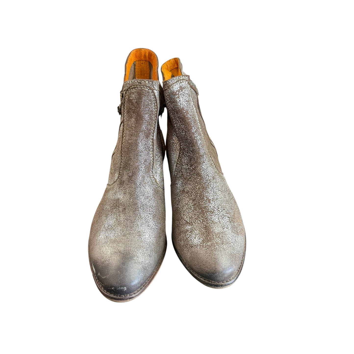 SEYCHELLES LUCKY PENNY PEWTER SILVER BOOTIES 100 SZ 7.5