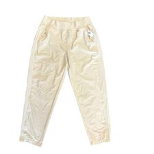 OLD NAVY CREAM ACTIVEWEAR PANTS - NWT - LG - 26