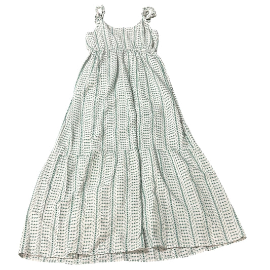 JESSICA SIMPSON WHITE GREEN EYELET DRESS 276 MEDIUM