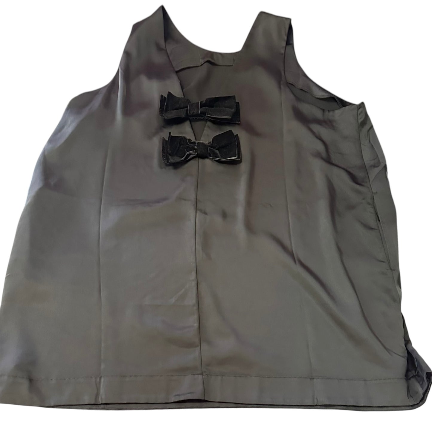 THE OCCASION OLD NAVY BLACK SATIN DRESS BOWS NWT 57 3X