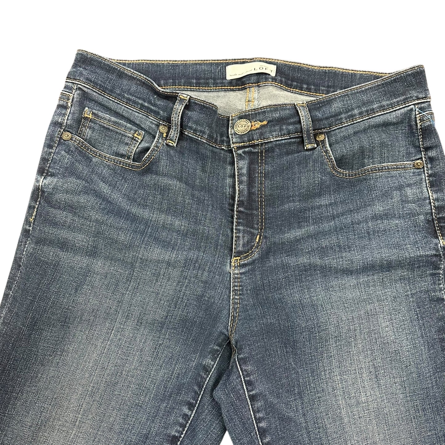 THE LOFT MODERN SKINNY DENIM BLUE JEANS 100 SZ 10/30