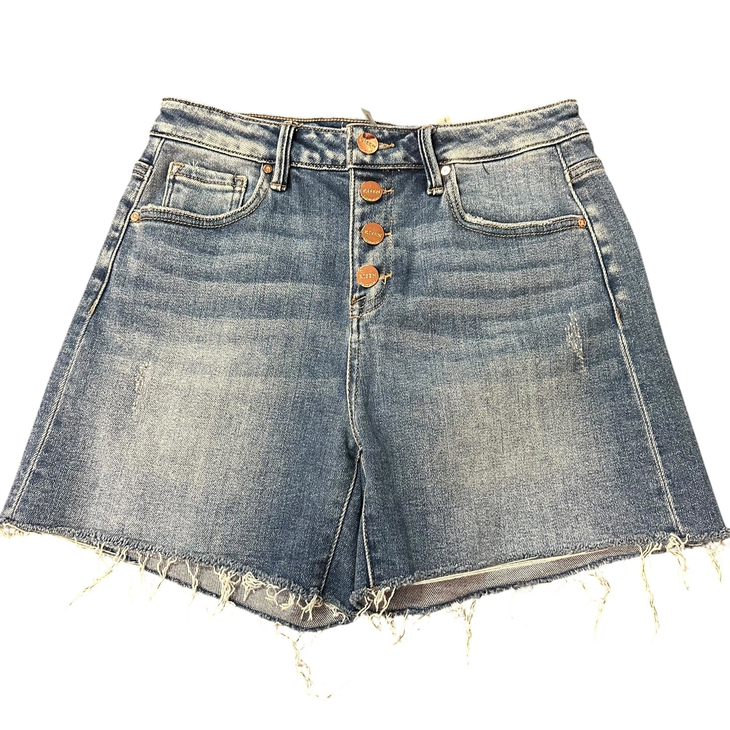 RISEN DENIM SHORTS CUT OFF 100 MEDIUM