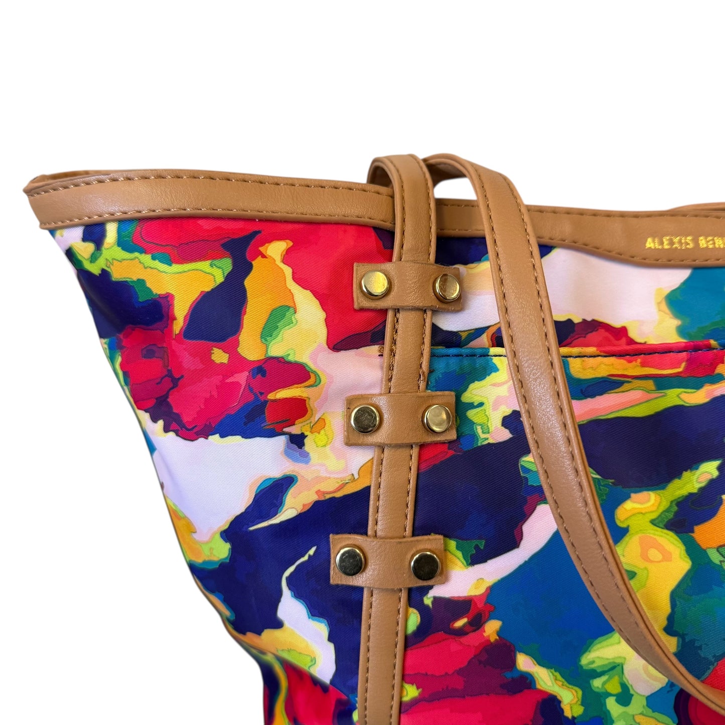 ALEXIS BENDEL COLORFUL TOTE NWT 100 OS