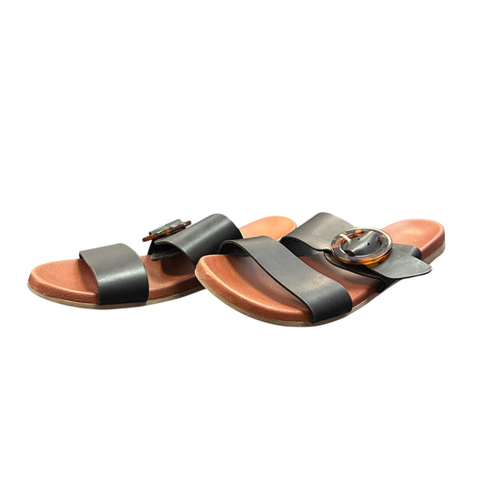 MIA BLACK DOUBLE STRAP SANDALS 169 SZ 7.5