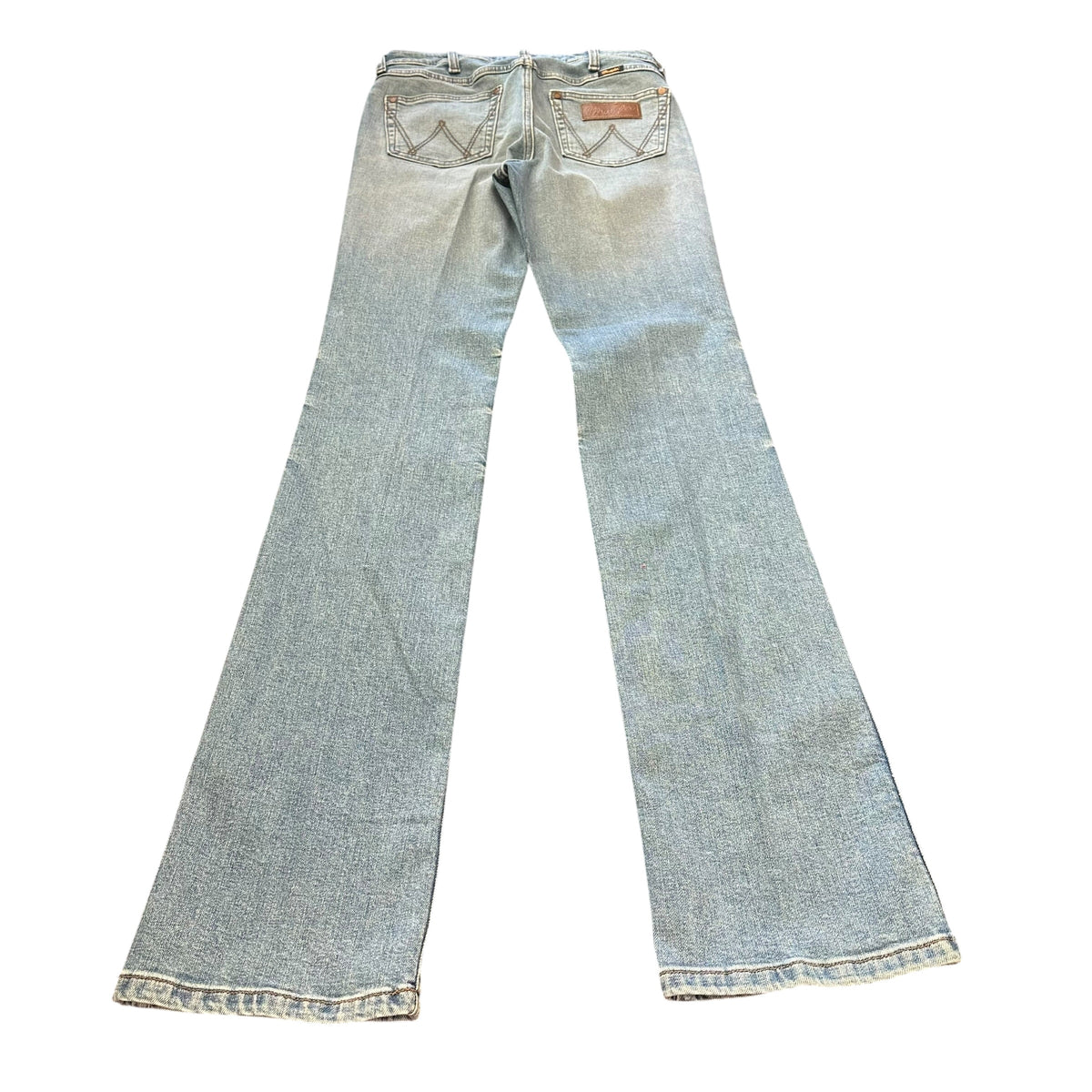 WRANGLER HIGH-RISE SLIM BOOT BLUE DENIM JEANS 249 SZ 27X 36