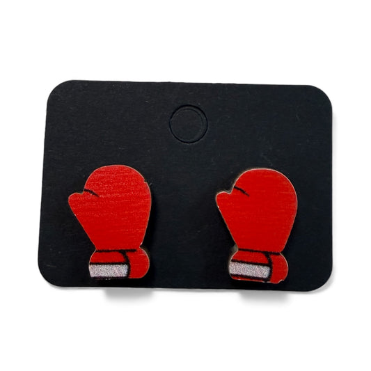 RED CHRISTMAS MITTEN EARRINGS 100