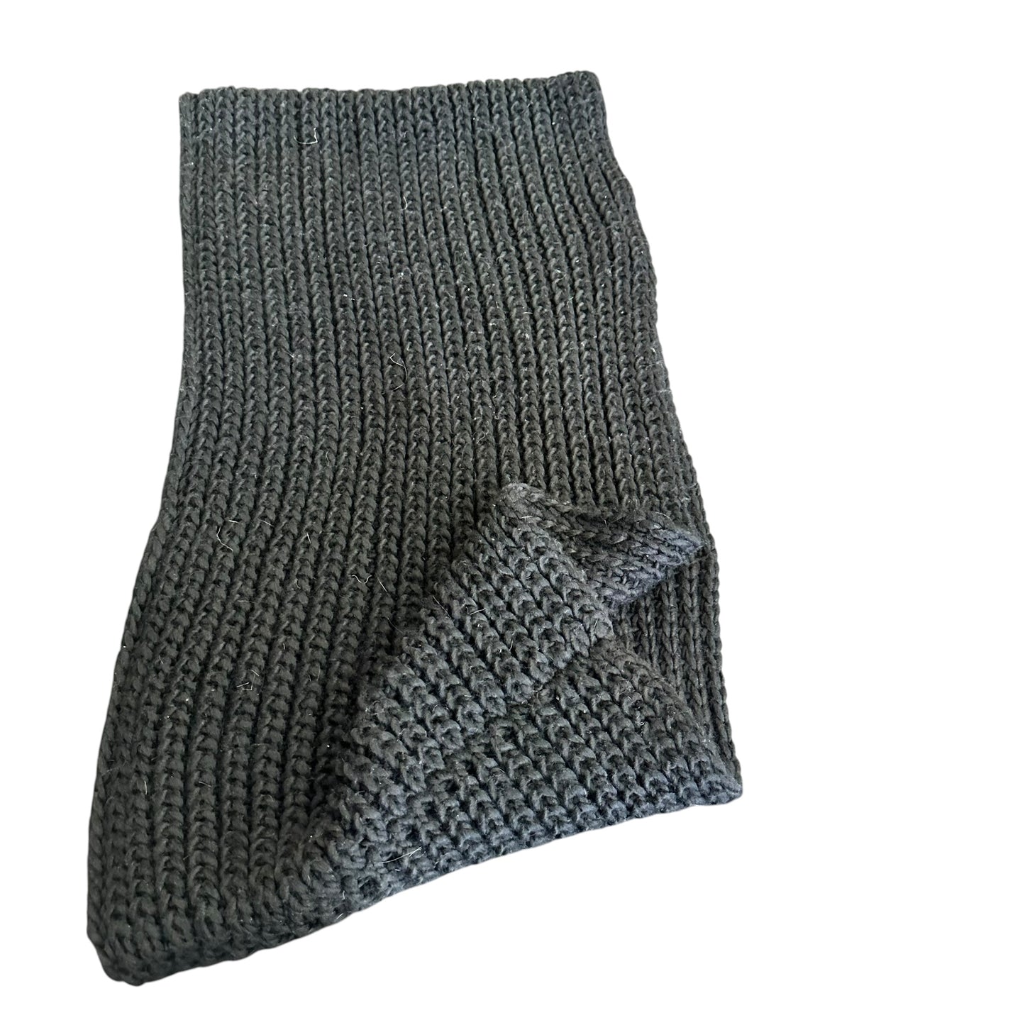 BLACK KNIT INFINITY SCARF 143