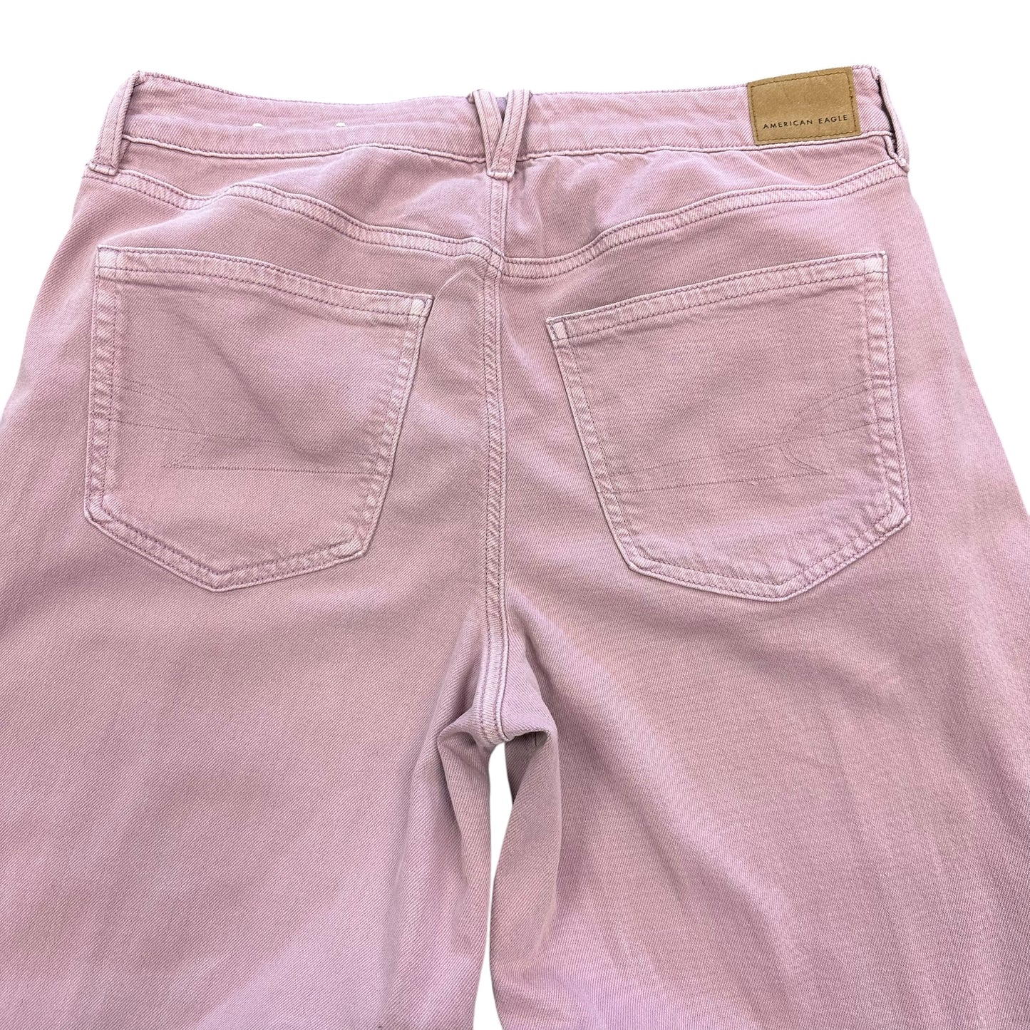 AMERICAN EAGLE WIDE LEG PANTS LIGHT PURPLE DUSTY ROSE COLOR 153 SZ 8