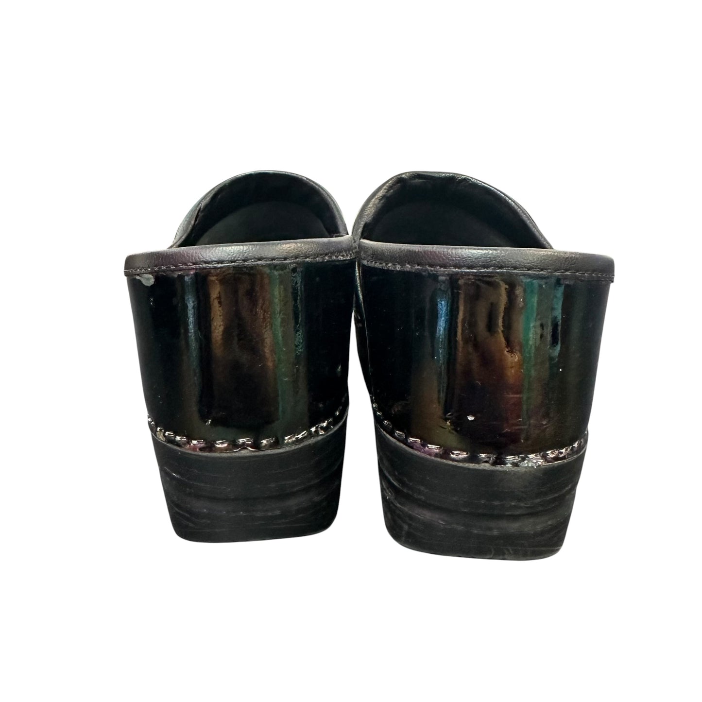 DANSKO PETROL PATENT IRIDESCENT CLOGS 262 SZ 8/8.5