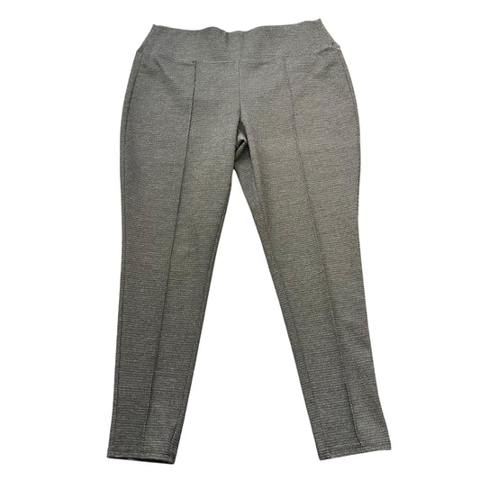 89TH & MADISON BLACK GRAY PULL ON TROUSERS 218 SZ 14