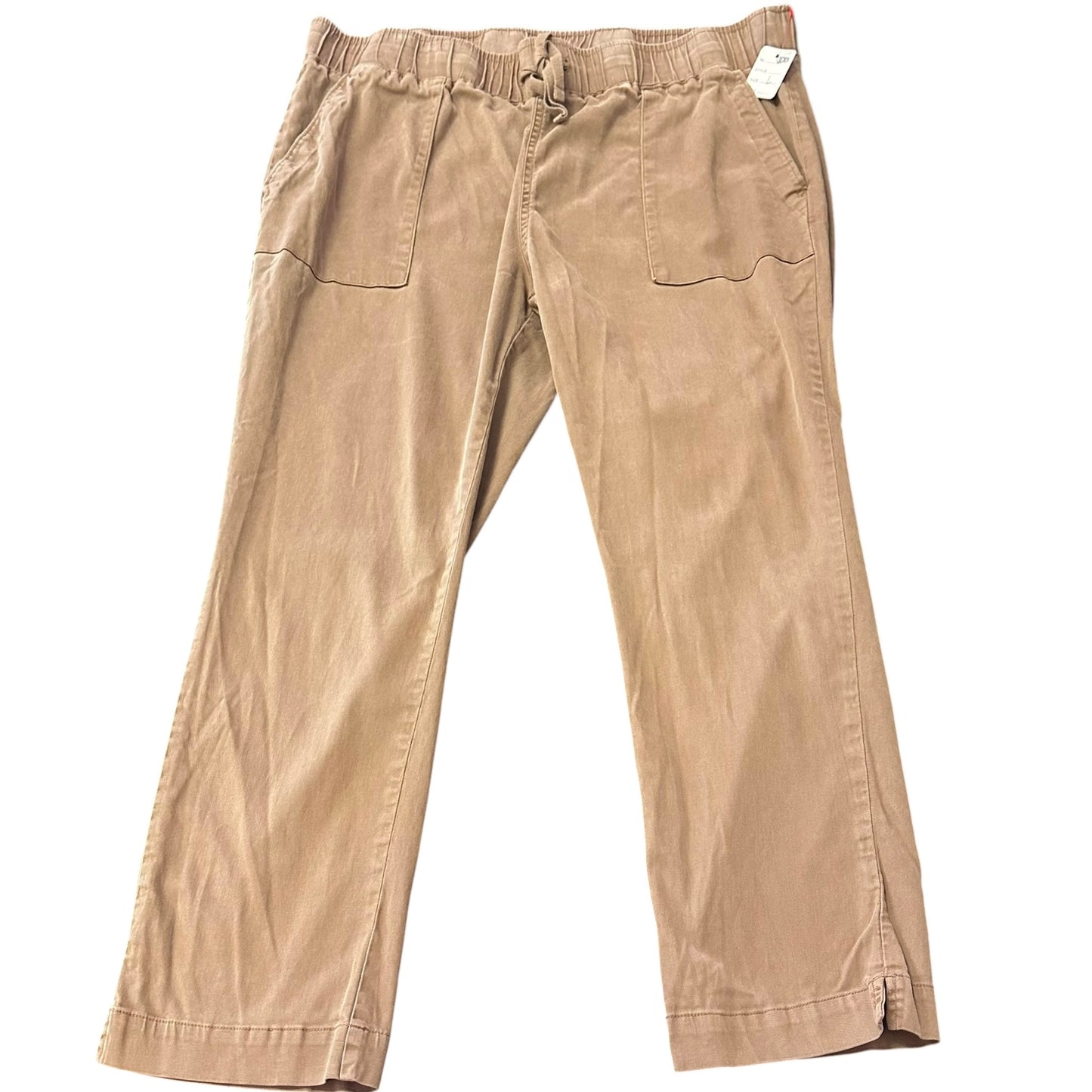 BUFFALO TAN PULL ON TROUSERS DRAWSTRING 26 LARGE