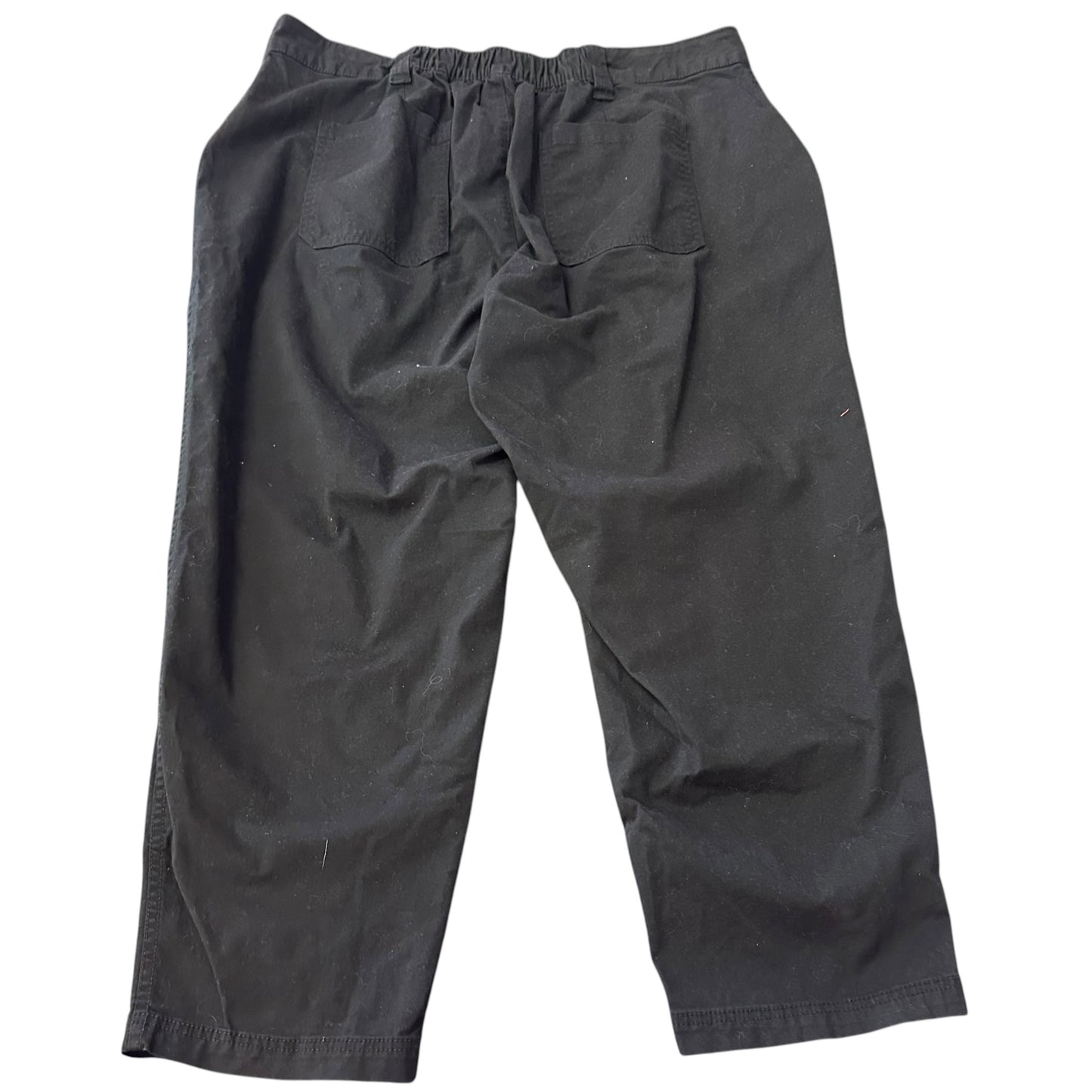 OLD NAVY BLACK CHINO PANTS DRAWSTRING 268 XL