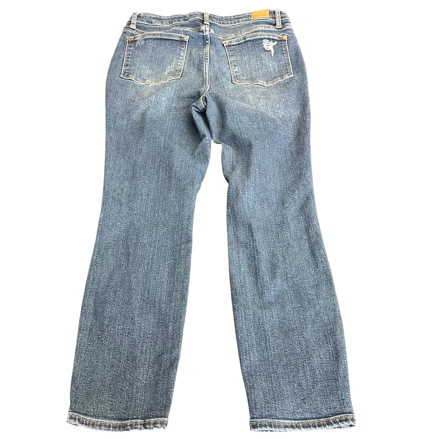 JUDY BLUE DENIM JEANS DISTRESSED HIGH WAISTED 244 SZ 11/30