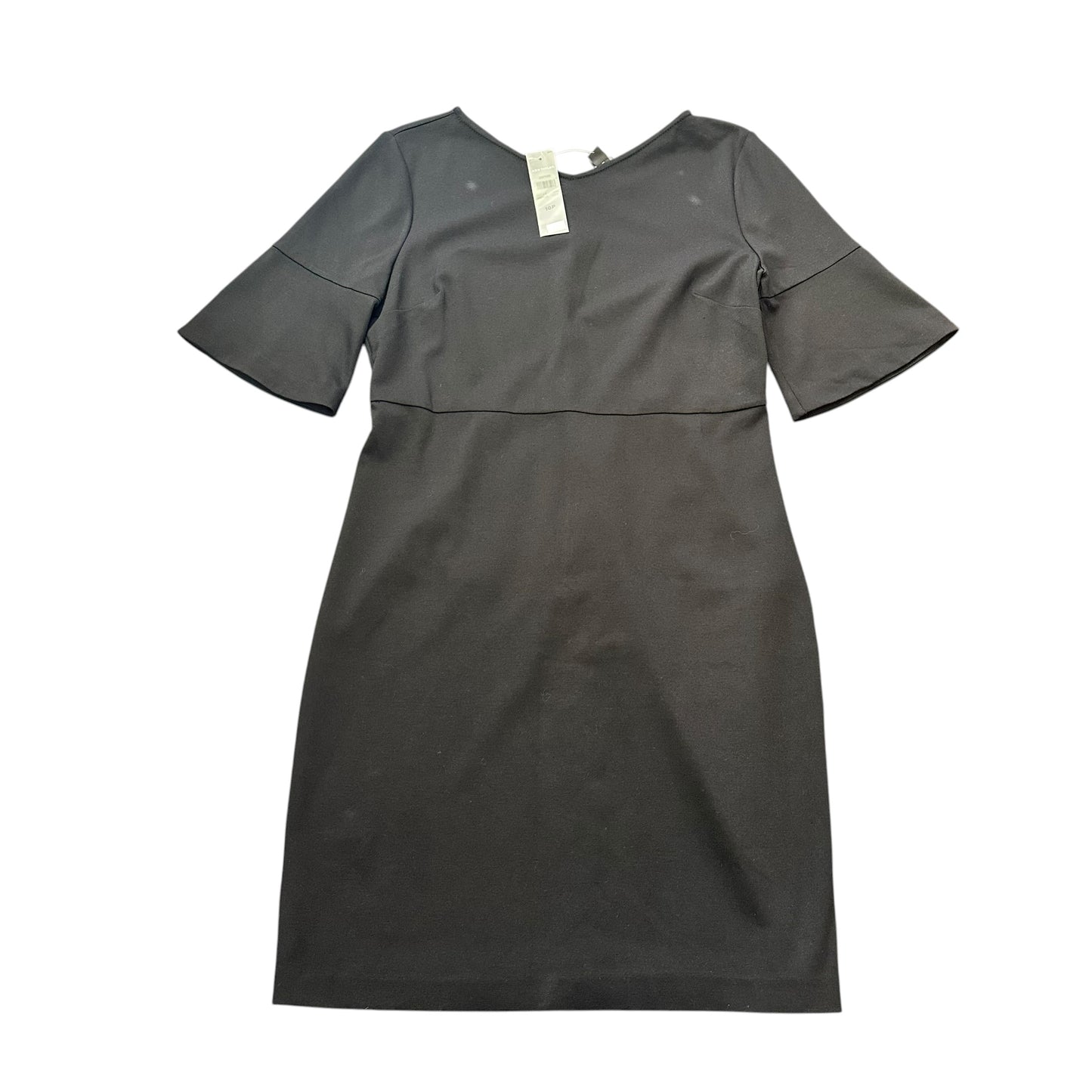ANN TAYLOR BLACK SHEATH DRESS NWT 100 SZ 10 PETITE