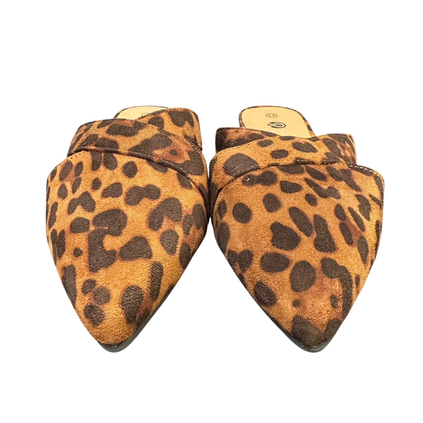 REKAYLA ANIMAL PRINT FLAT MULES 100 SZ 8.5