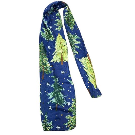 NAVY CHRISTMAS TREE SCARF 39
