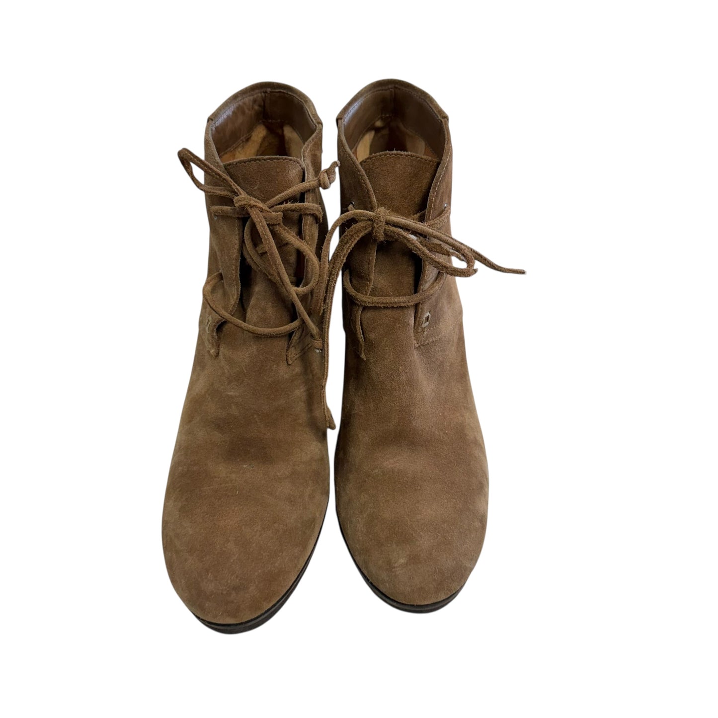 VIA SPIGA BROWN SUEDE LEATHER BOOTIES 219 SZ 9.5