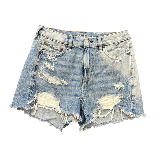 AMERICAN EAGLE BLUE JEAN CUT OFF SHORTS 100 SZ 4