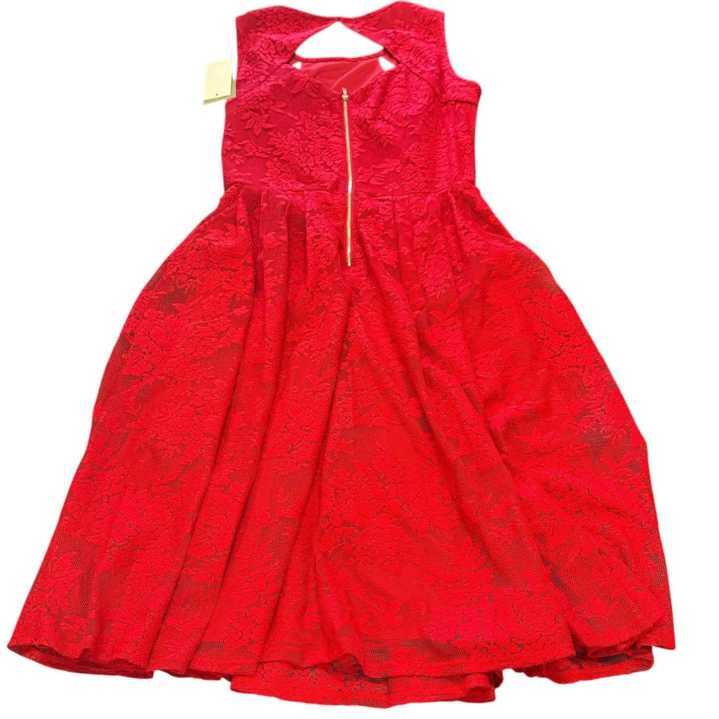 DANNY & NICOLE BURGUNDY LACE DRESS NWT Y2K 100 SZ 6