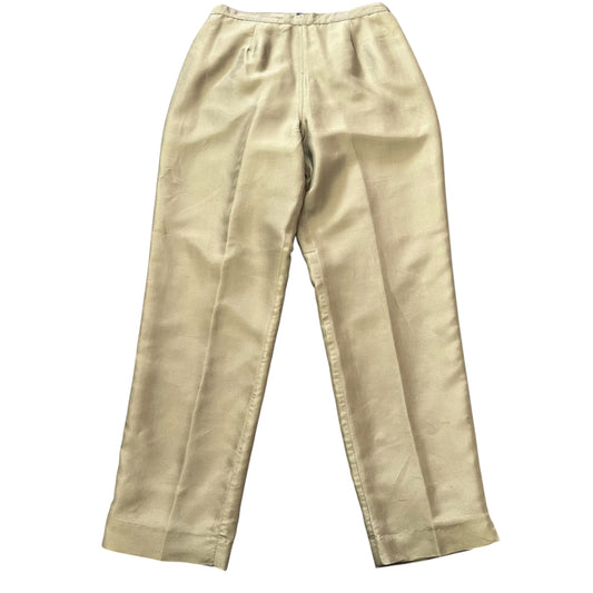 SILK LAND GREEN TROUSERS 216 SZ 8