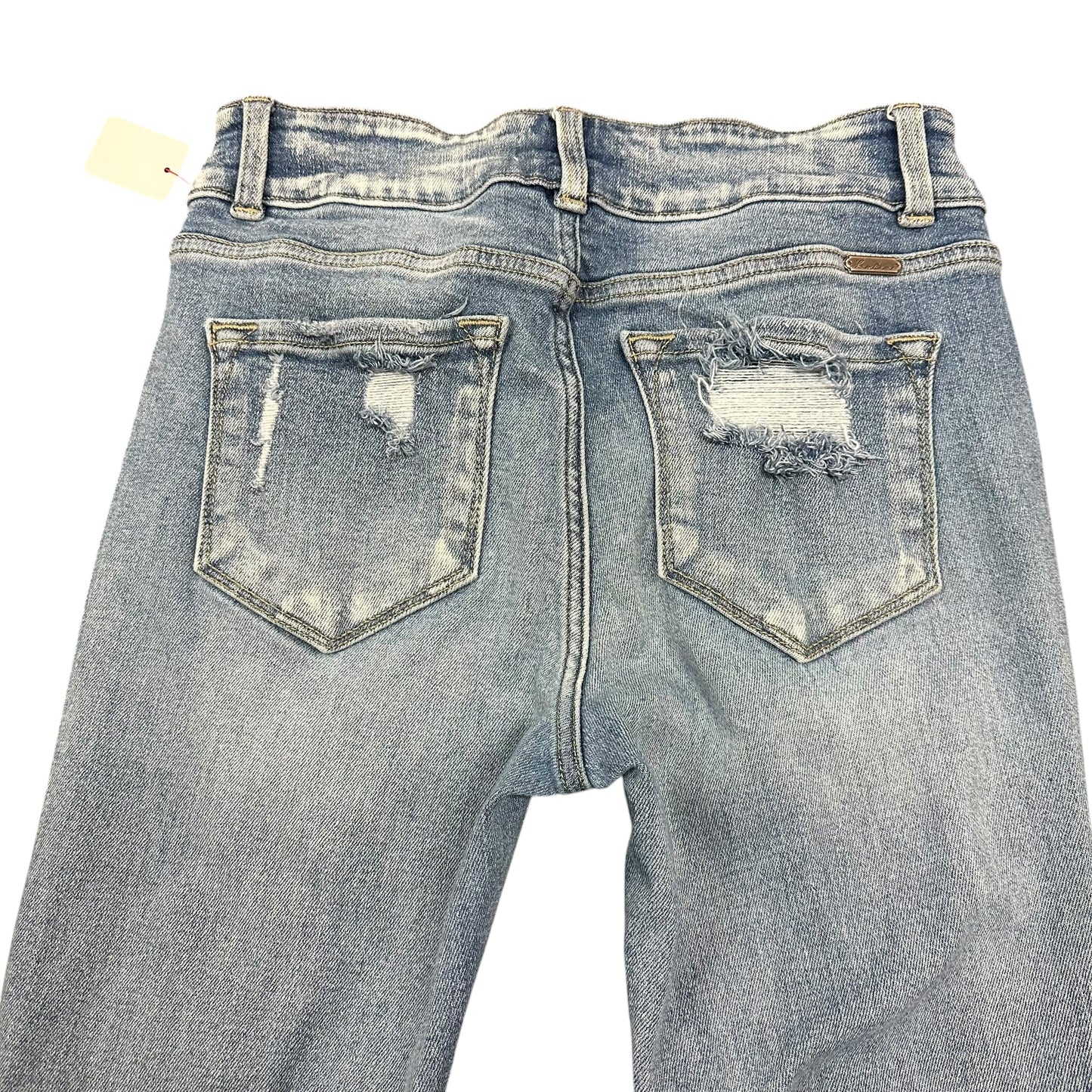 KANCAN HIGH RISE SKINNY DISTRESSED STRETCH DENIM BLUE JEANS 82 SZ 29