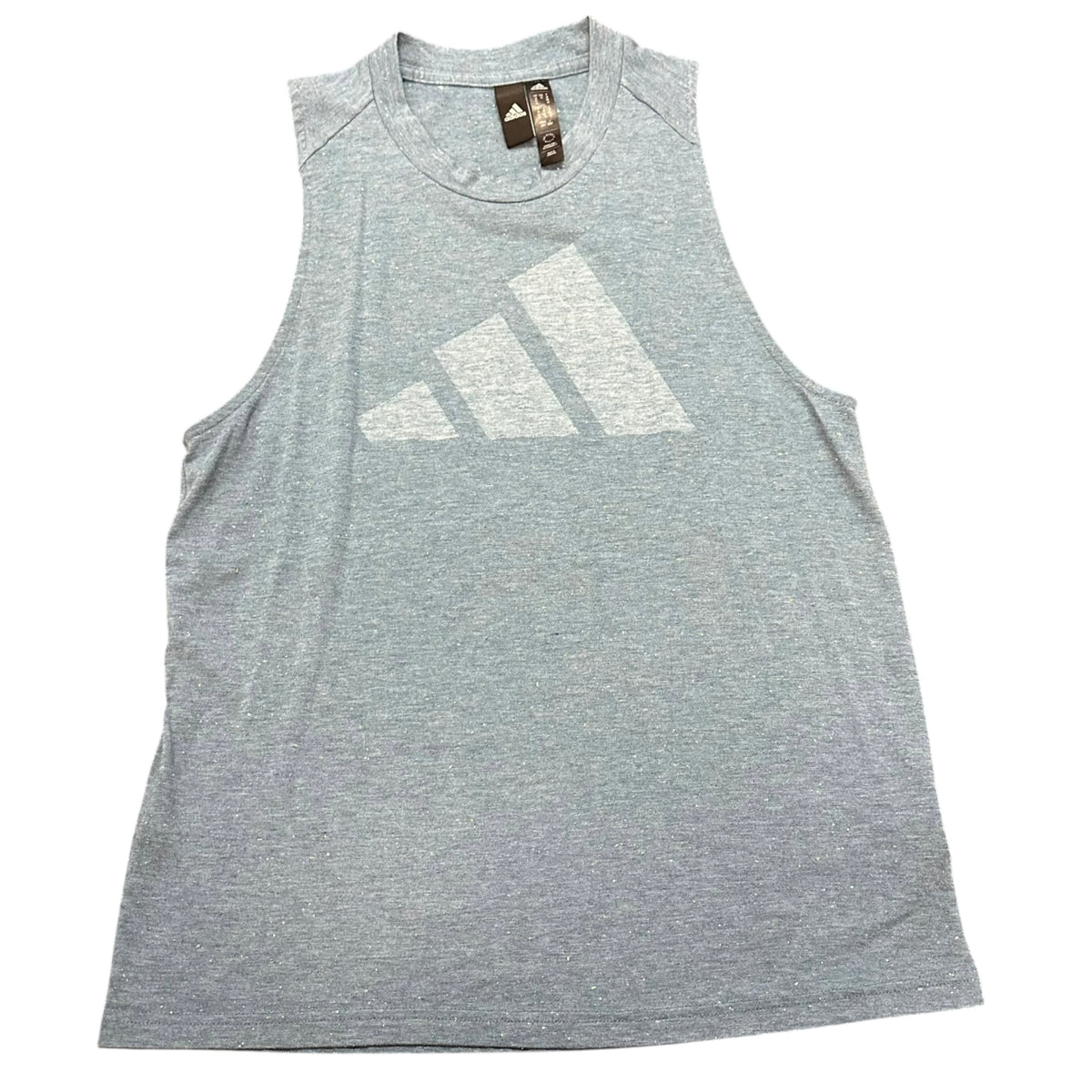 ADIDAS BLUE MUSCLE TANK TOP 100 MEDIUM