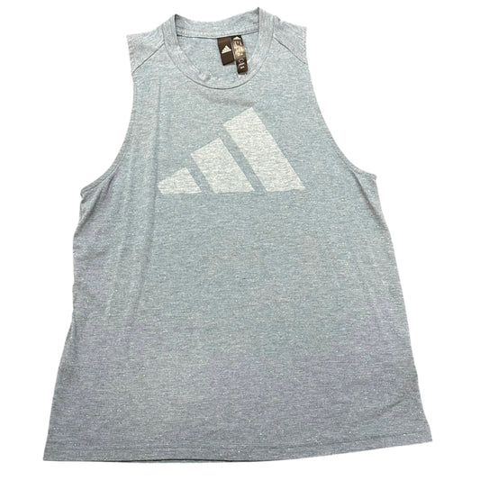 ADIDAS BLUE MUSCLE TANK TOP 100 MEDIUM