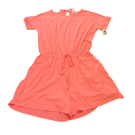ZENANA NEON PINK ROMPER W POCKETS 280 LARGE