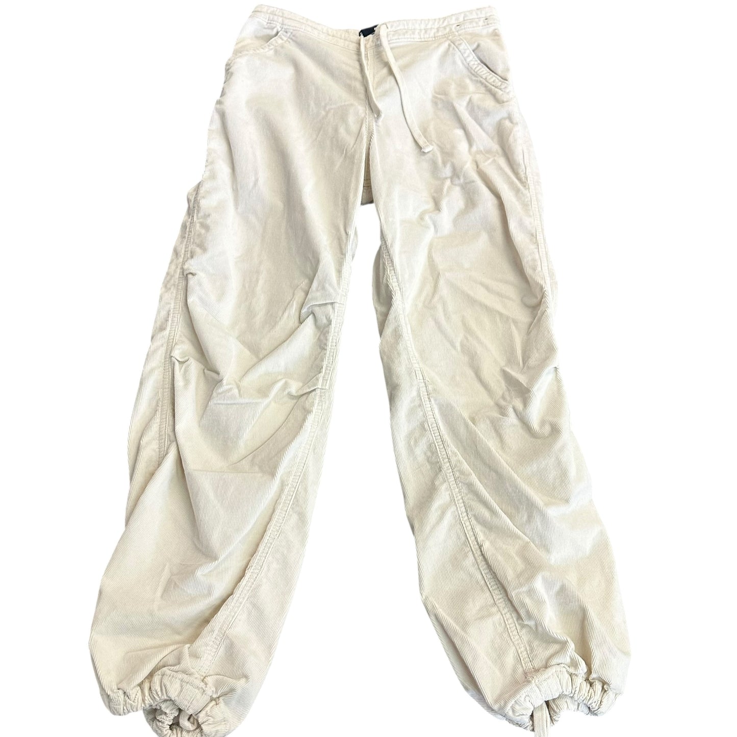 HOLLISTER WHITE PARACHUTE CARGO PANTS 43 SMALL