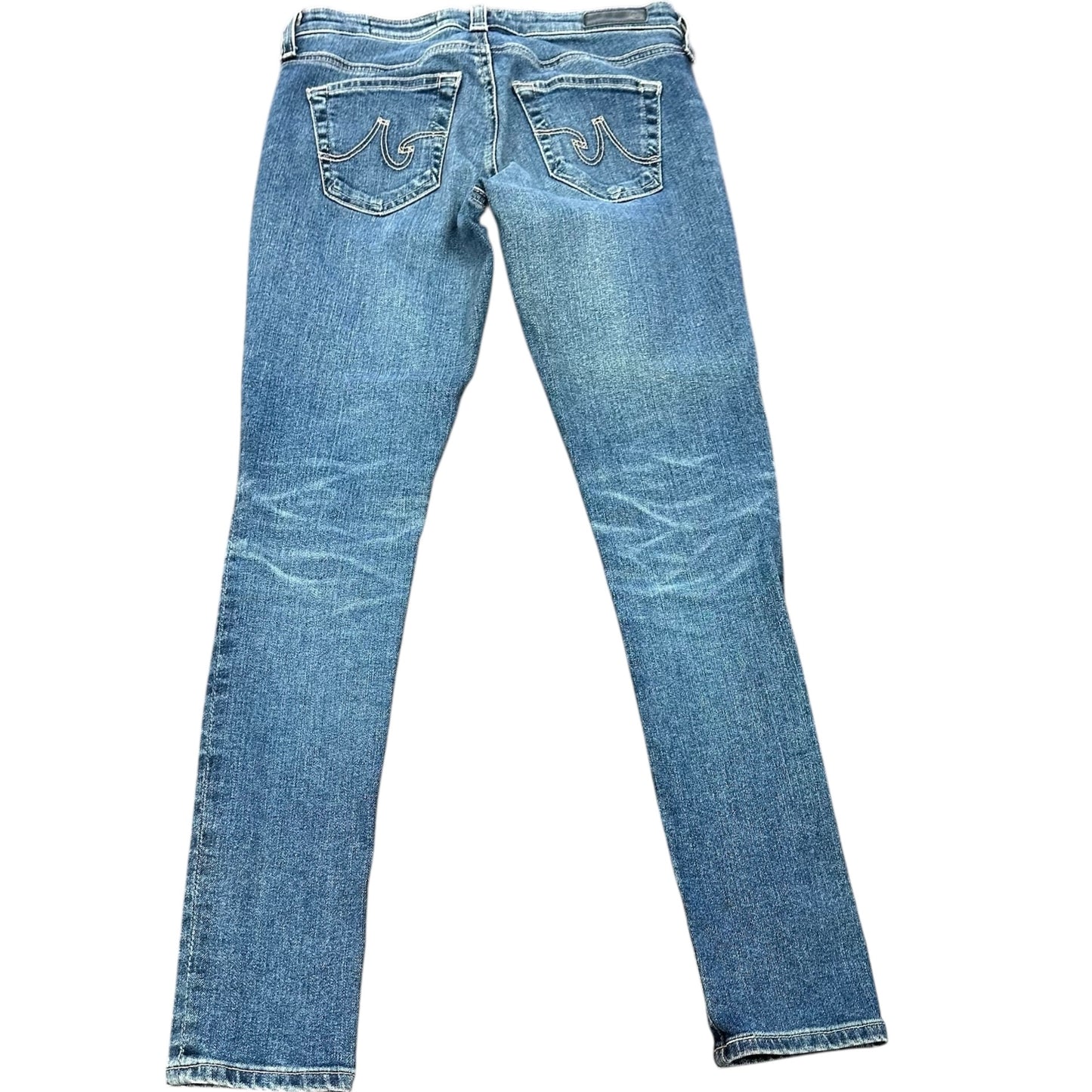 AG DENIM THE LEGGING ANKLE SUPER SKINNY ANKLE 100 SZ 25R