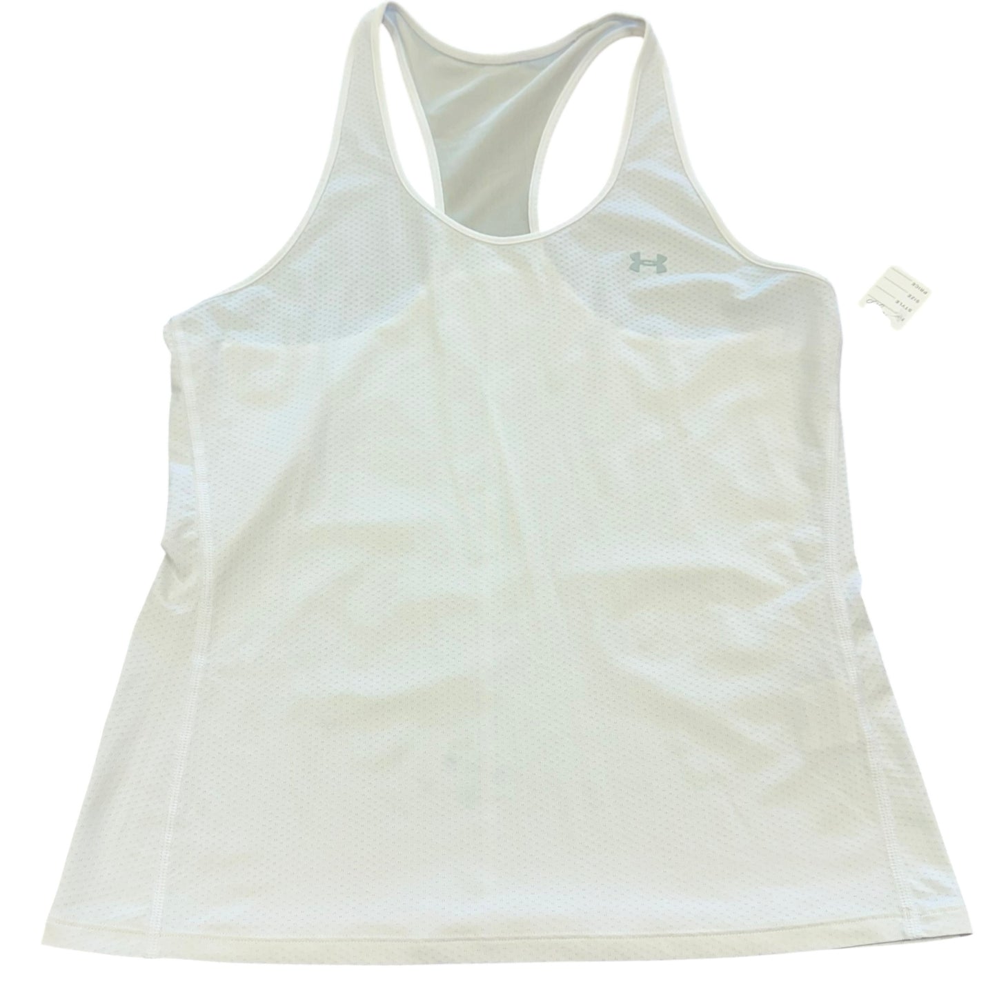 UNDER ARMOUR WHITE ATHLETIC TANK TOP 233 LARGE