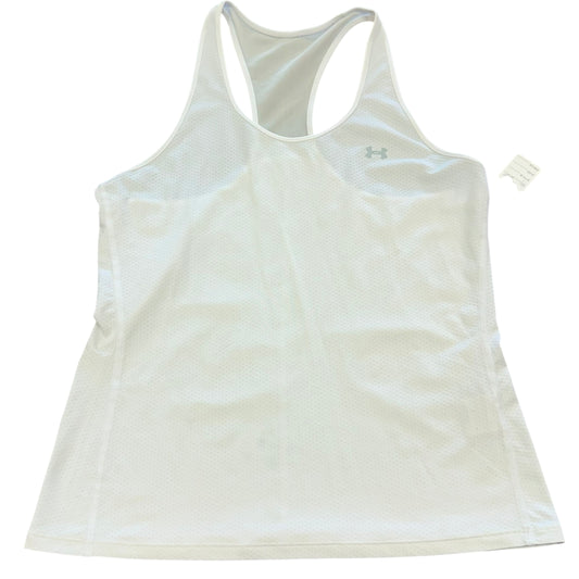 UNDER ARMOUR WHITE ATHLETIC TANK TOP 233 LARGE