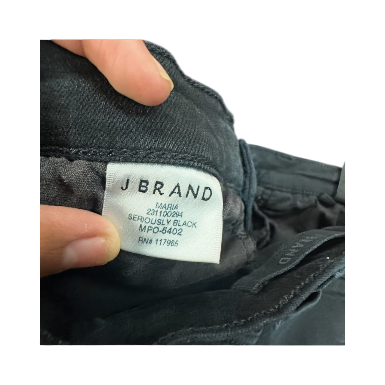 J BRAND BLACK SKINNY MARIA PANTS 38 SZ 6/28