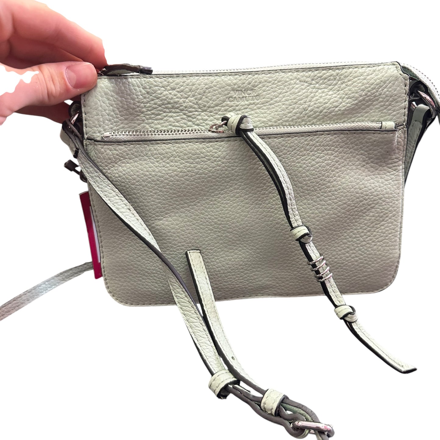 VINCE CAMUTO MINT PEBBLED LEATHER CROSSBODY NWT $149 258 NWT