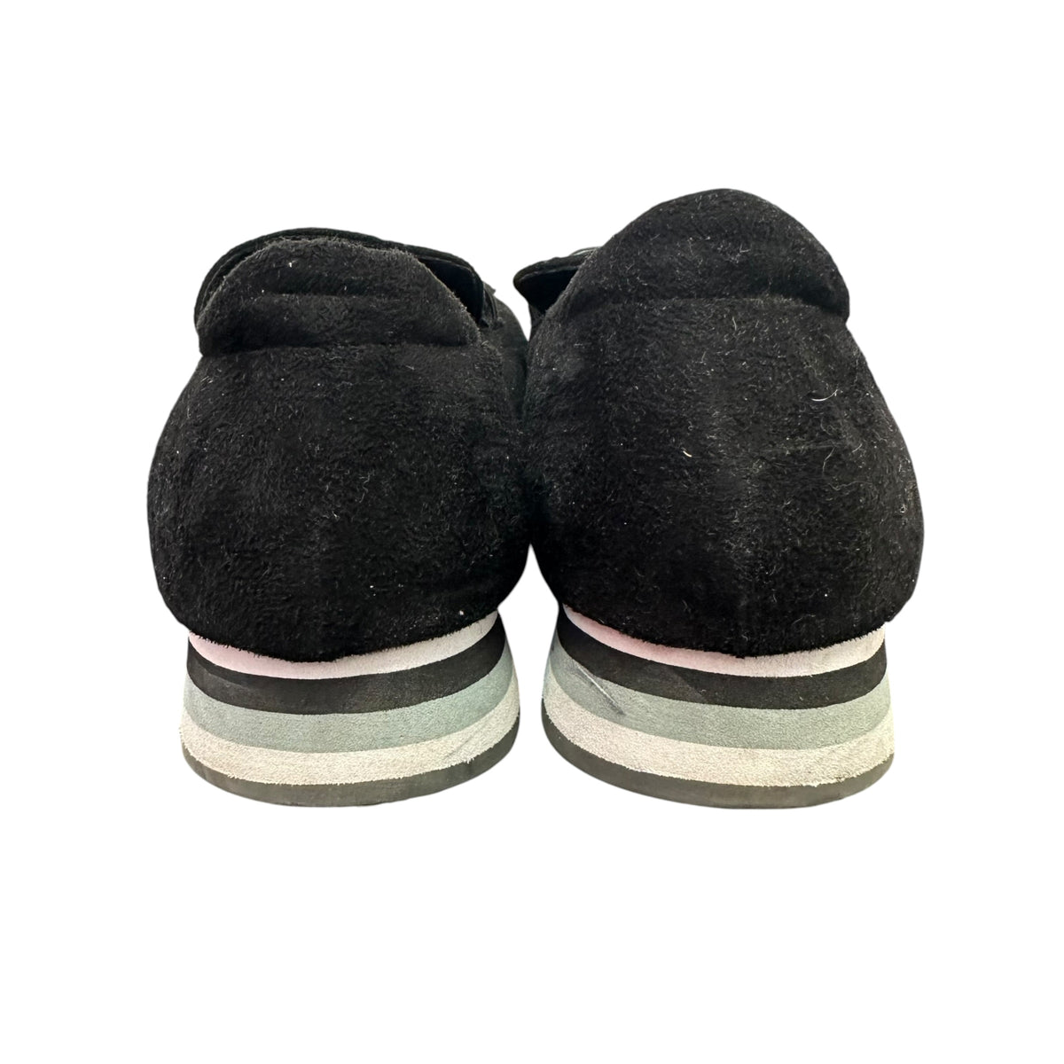 COCONUTS BLACK PLATFORM LOAFERS 56 SZ 10