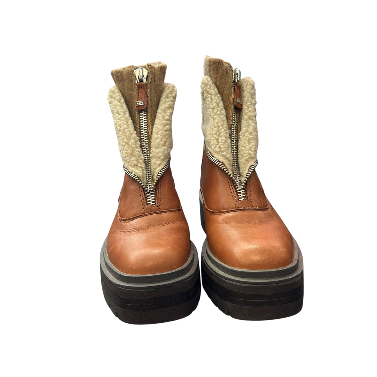 SAM EDELMAN LINDS ANKLE BOOTS BROWN 289 SZ 8.5