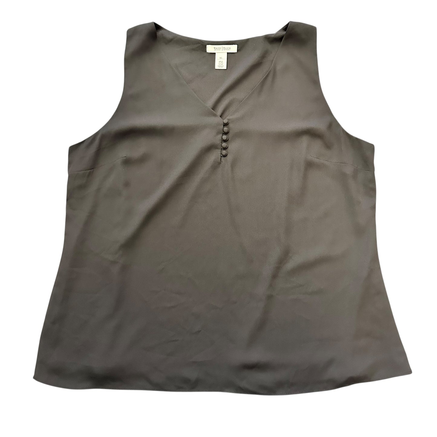 WHBM BLACK SLEEVELESS BLOUSE 262 XL