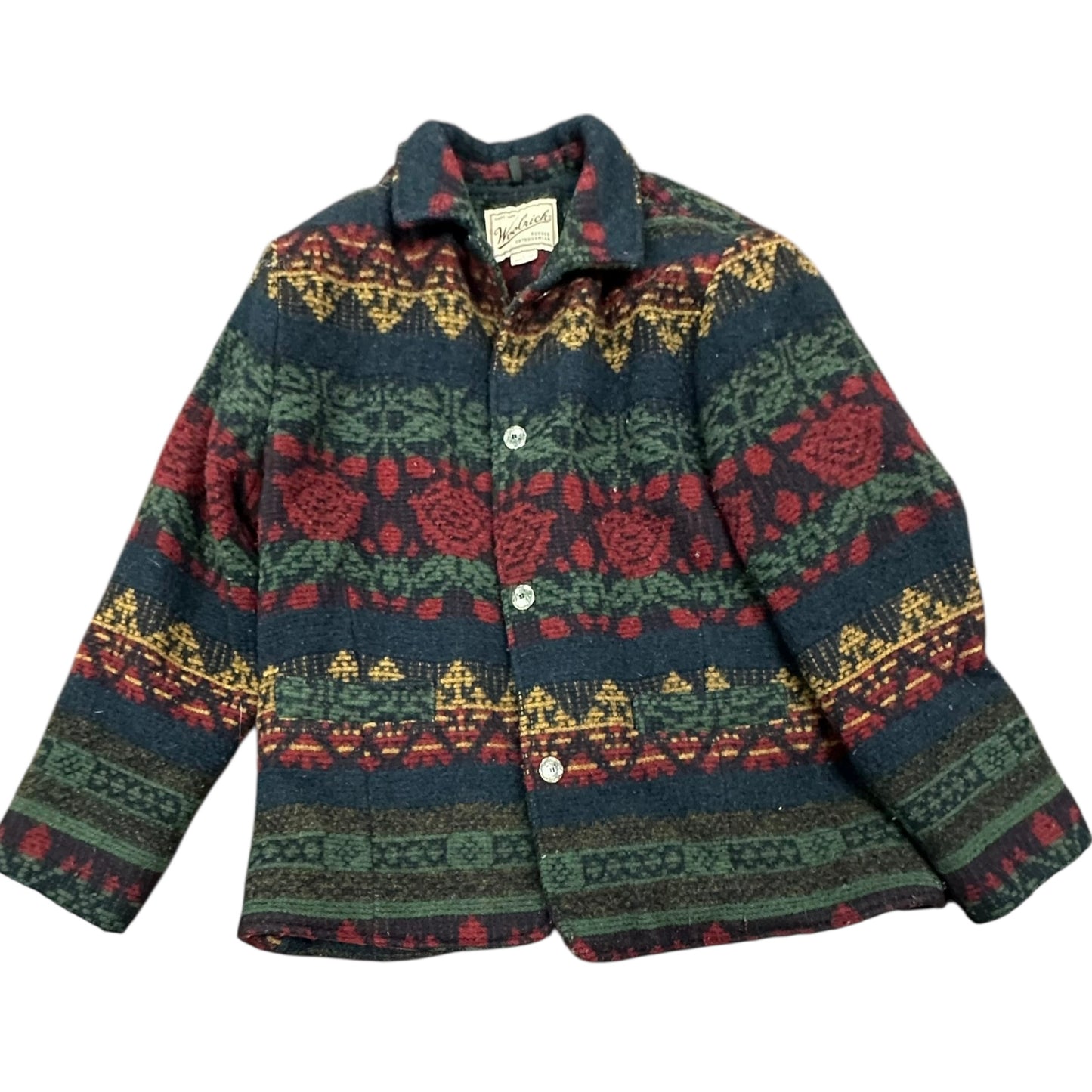 WOOLRICH NAVY SOUTHWESTERN JACKET 115 LARGE