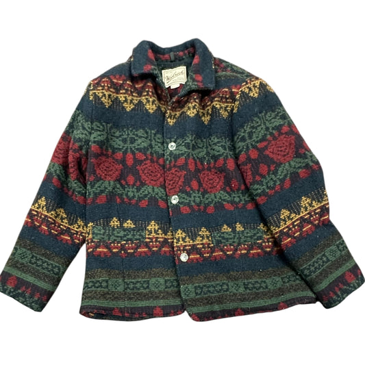 WOOLRICH NAVY SOUTHWESTERN JACKET 115 LARGE