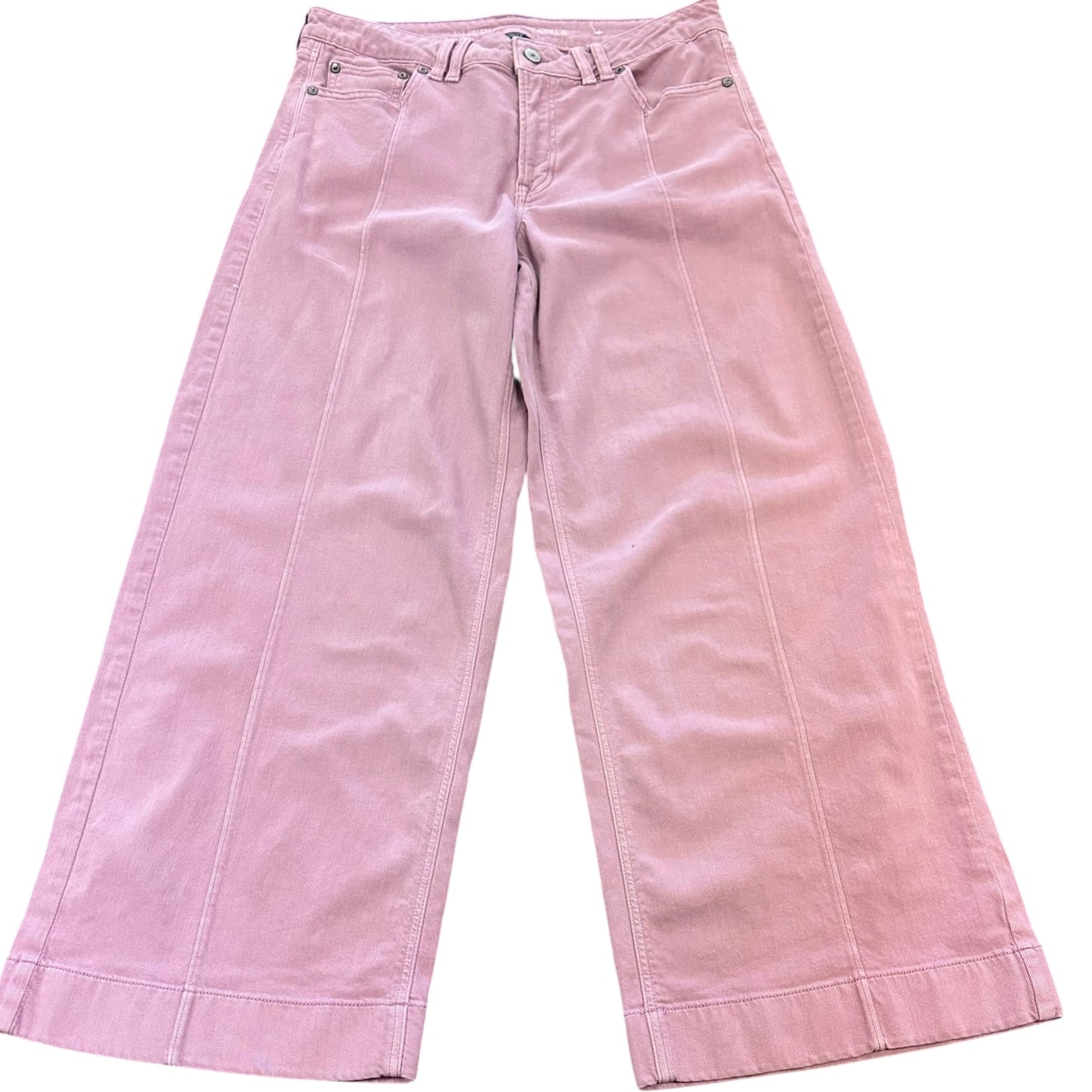 AMERICAN EAGLE WIDE LEG PANTS LIGHT PURPLE DUSTY ROSE COLOR 153 SZ 8