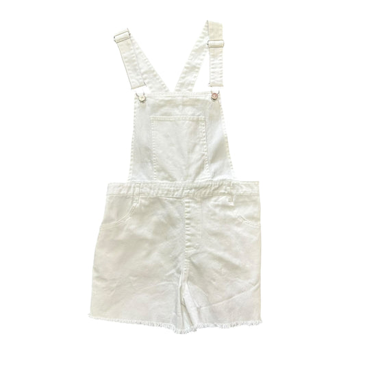 ALREDINE WHITE OVERALLS SHORTS 100 SMALL