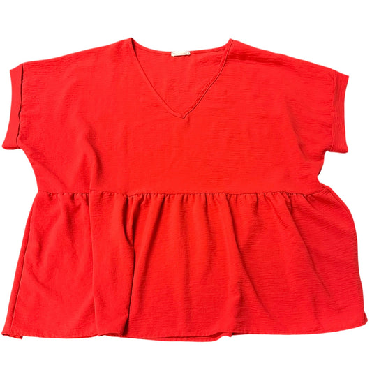 CHICSOUL RED BABYDOLL BLOUSE 57 XXL