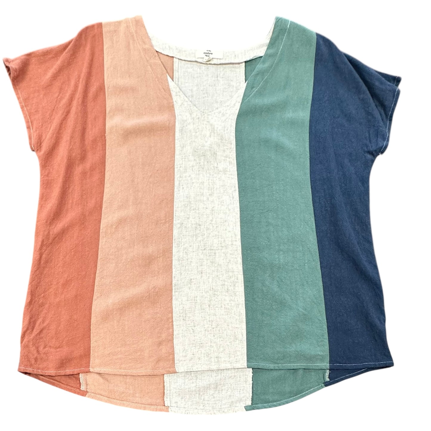 ENTRO COLORBLOCK BLOUSE 100 LARGE