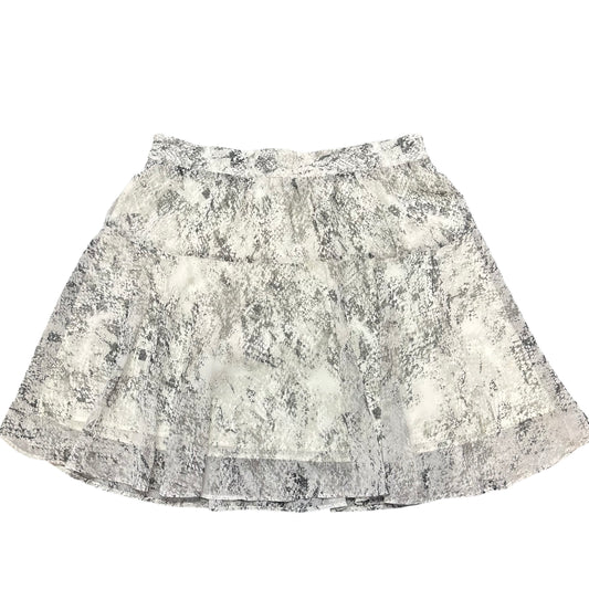 BANANA REPUBLIC WHITE GRAY SNAKESKIN SKIRT NWT 100 SZ 8