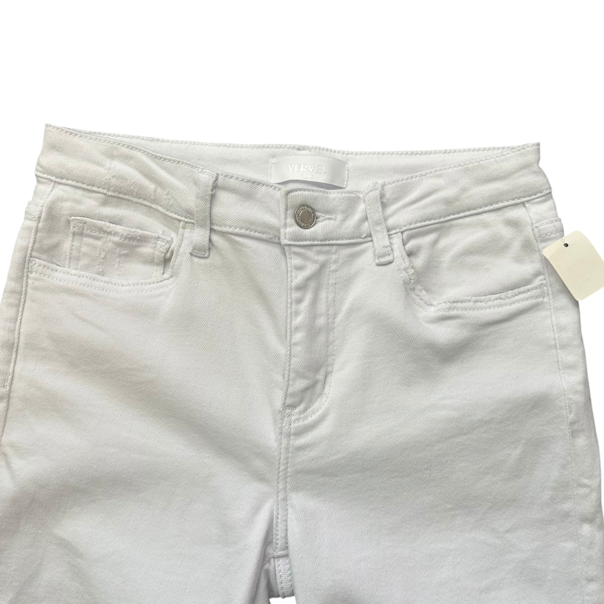 VERVET WHITE DENIM JEANS HIGH RISE CROP ANKLE STRAIGHT 238 SZ 6/28