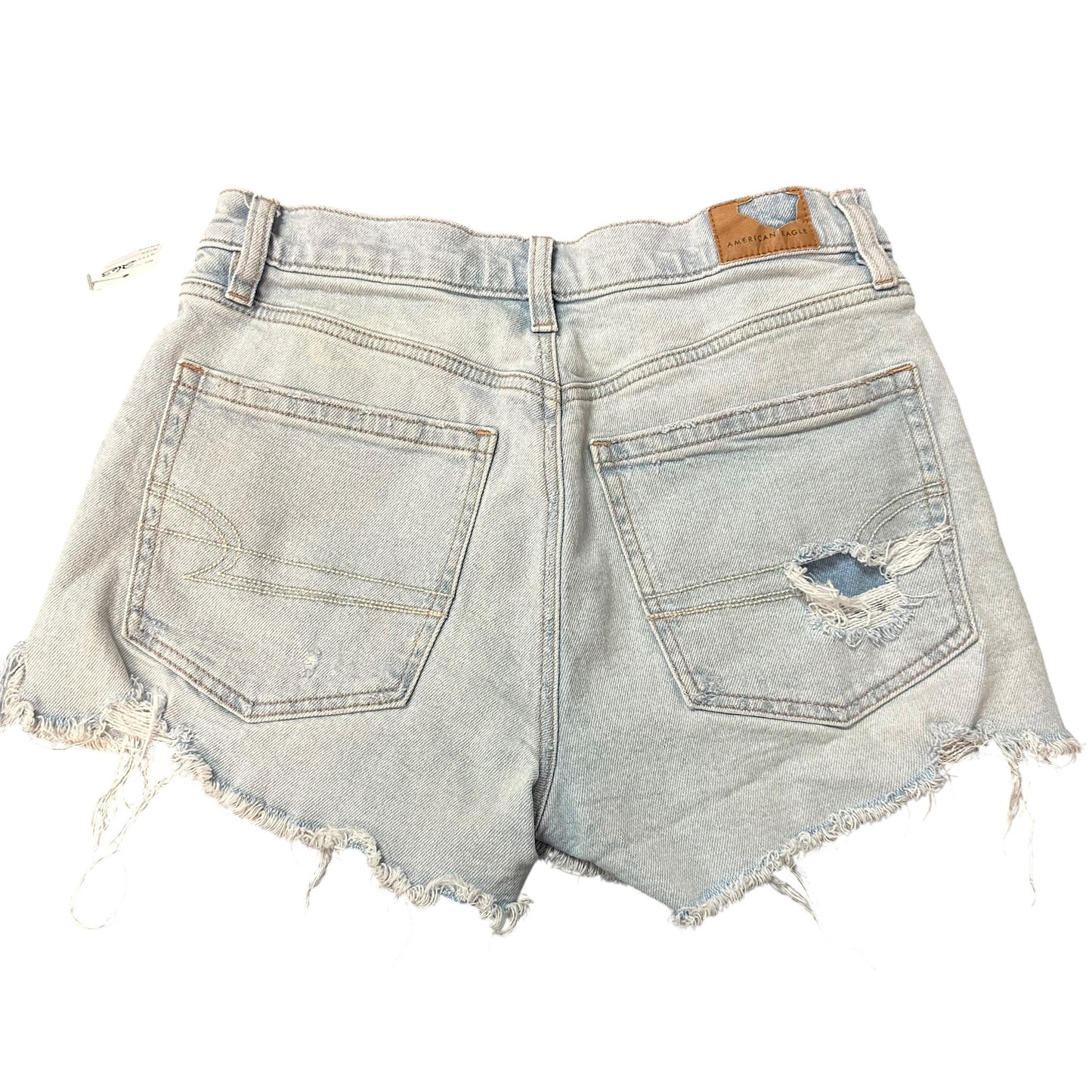 AMERICAN EAGLE LIGHT WASH DENIM SHORTS 90S BOYFRIEND 263 SZ 2